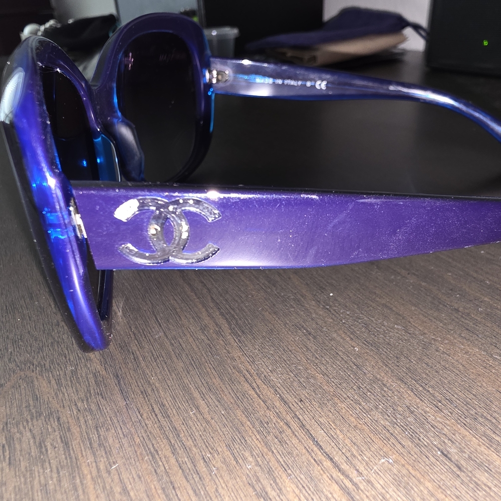 Chanel Blue Gradient Frame CC Logo Sunglasses-5183 - Picture 6 of 13